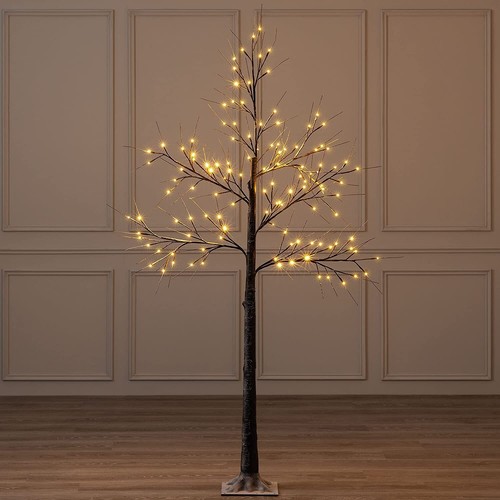 6ft snowy effect warm white - snowy,