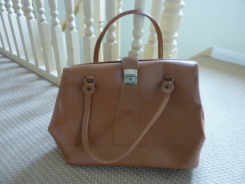 Tan leather gladstone - , bag