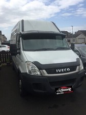 Black Bonnet Guard Protector Acrylic for IVECO DAILY 2007-2014 with fittings