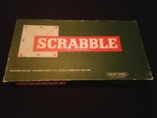 ? Scrabble Vintage Word Tile Board Game By Spears Complete