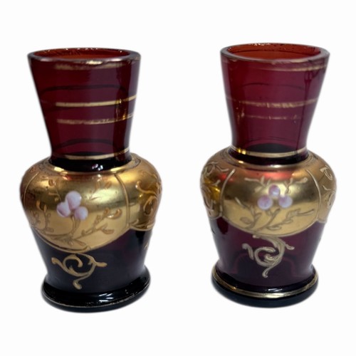 Pair antique bohemian - pair, of