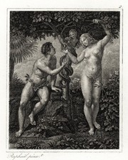 Adam and eve - by, raphael