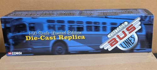 Corgi vintage bus - vintage, lines