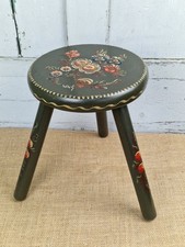 Vintage Signed Green Floral