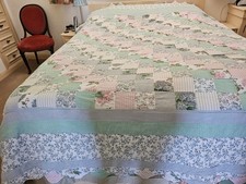 King Size Cotton Patchwork Quilt 98" x 97"