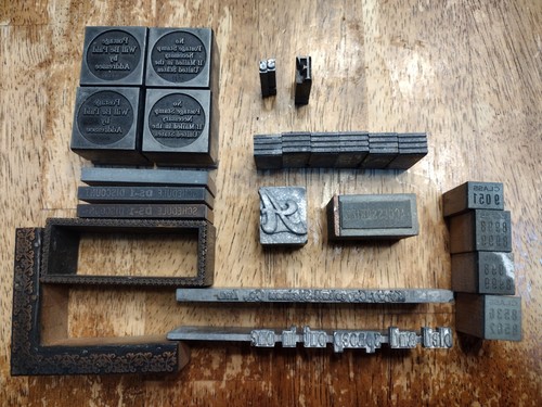 Vtg letterpress lot 26 - letterpress,