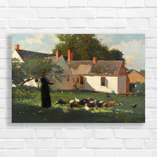 Country farm cottage - country, canvas