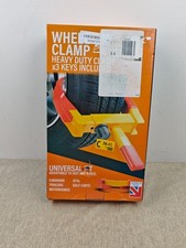 Xtremeauto Wheel Clamp Lock - Heavy Duty Car Wheel Lock, Fits 7-11' Width Tyres,