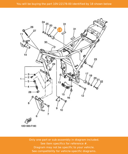 Yamaha tensioner 10v 22178 00 - yamaha, 10v-22178-00