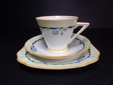 Thomas Forester & Son Ltd Bone China Pattern 6372 pretty Floral Trio Tea Set
