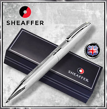 Sheaffer Legacy Heritage Palladium Plate Ballpoint Pen- Silver Barrel - Gift Box
