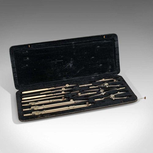 Antique technical drawing set - drawing,