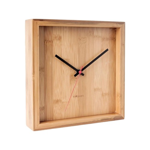 Karlsson franky clock bamboo - karlsson,