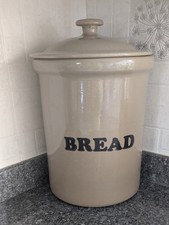 Pearsons Of Chesterfield Large Stoneware Bread Bin Lidded in perfect condition 