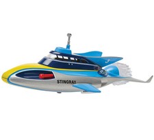 Stingray Submarine Blue/Silver w/ Yellow Stripes Gerry Anderson's Stingray 1/64