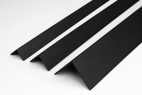Black pvc corner angle trim - 1m,