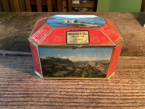 Vintage tea tin melrose s - tea,