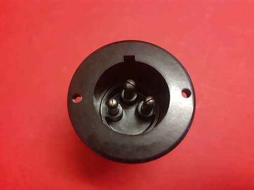 Large panel pin mains socket - panel,
