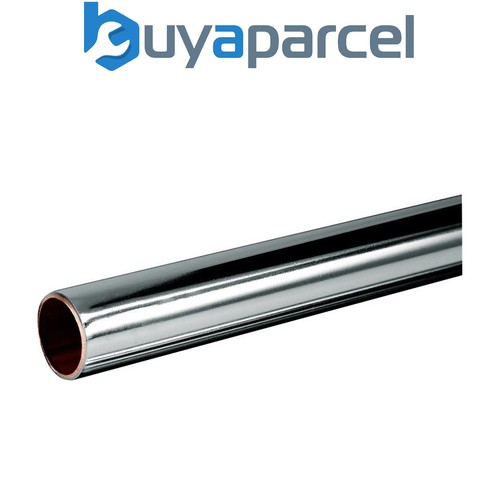 Chrome plated copper tube - copper, 15mm