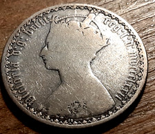 VICTORIA SILVER GOTHIC FLORIN 1872