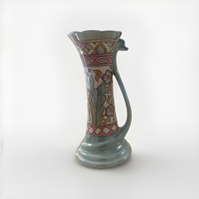 Charlotte Rhead Bursley Ware ‘ Wind Tossed Tulips’ Vase c1948