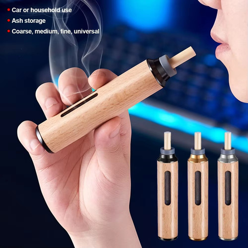 Portable wooden car ashtray - wooden,