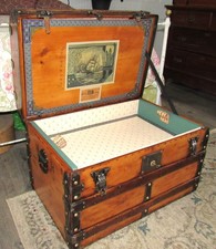 Antique Steamer trunk, vintage
