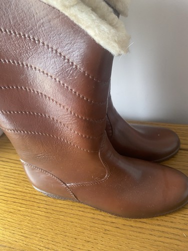 Sherpa fur lined wellingtons - lined,