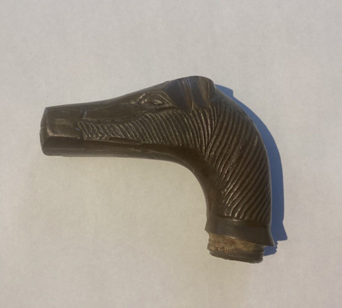 Vintage metal horses head - metal,