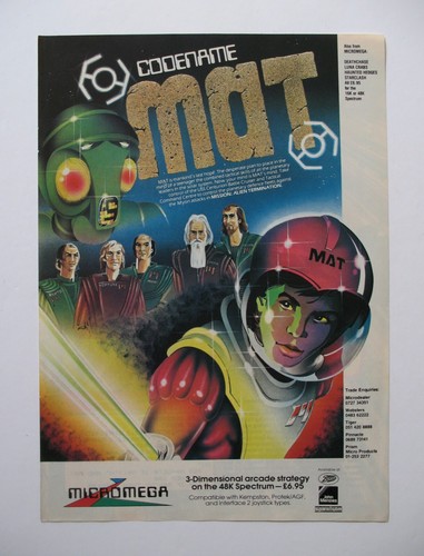 Vintage game advert - game, zx