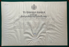 Antique Sweden Royal Document