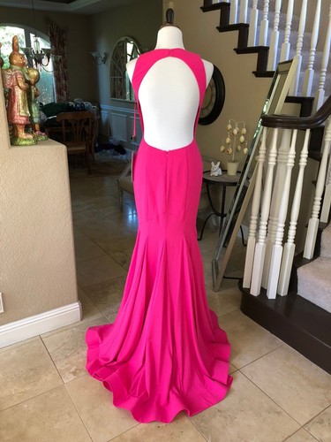 598 nwt hot pink jovani - nwt,