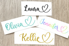 Personalised Vinyl Name Stickers  Decal Wedding School Water Bottle Label F:10