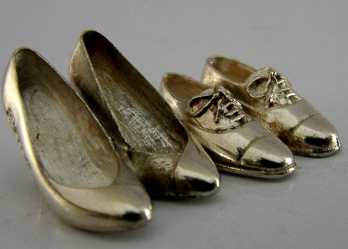 Pair sterling silver his - of,
