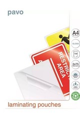 PAVO 2x75 Micron A4 Laminating Pouch size - A4