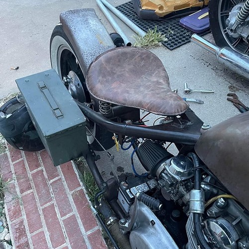 Motorcycle solo seat - seat, 3''