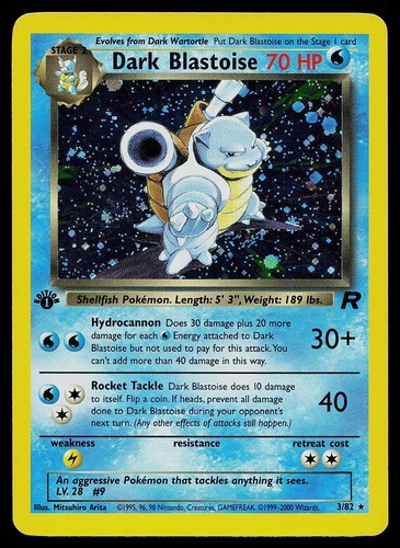 Pokemon card dark blastoise - card,