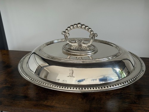 Large vintage silver plated - large,
