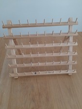 June Taylor 60 Spool Wood Thread Rack Holder Sewing Embroidery Organizer ~ NEW