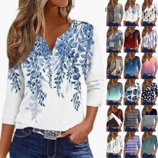 WOMENS TOPS V-NECK LOOSE