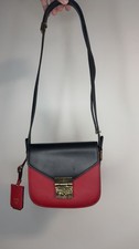 Red MCM Leather