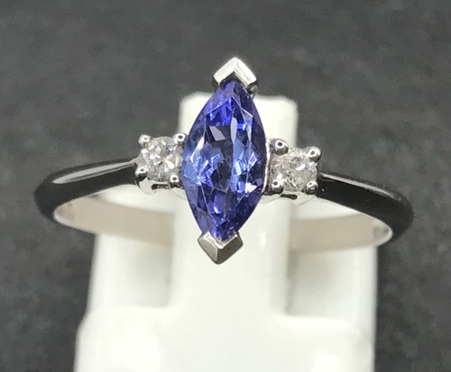 Tanzanite diamond ring 18ct - ring,