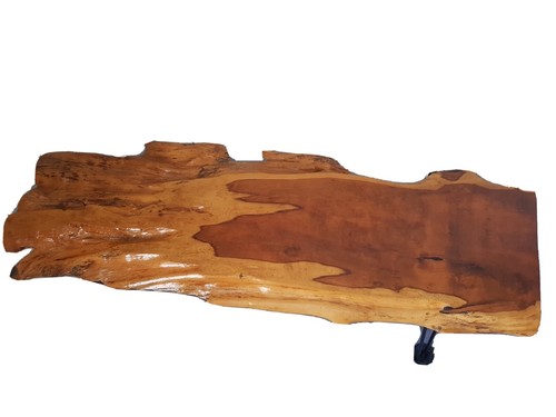 Handcrafted polished yew side - yew,