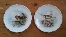ROYAL ALBERT  Bone China - 2 Woodland Bird Collection Plates  8.5" diameter
