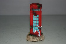 Aquarium Small Old London Telephone Box 5 x 5 x 9 cms For All Aquariums FishTank