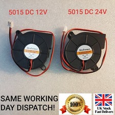 5015 DC 12V, 24V Silent Radial Turbo Blower Fan Cooling for Printer 2 PIN 