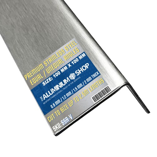 Stainless steel angle 9mm - stainless, 0.9mm