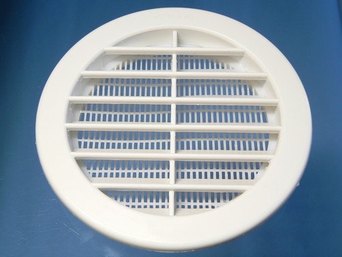 Round plastic air vent 120mm - plastic,