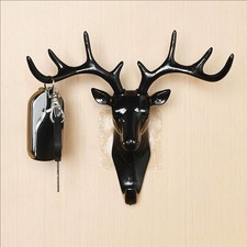 Black Wall-Mounted Deer Head