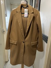 Women's Camel Over Coat Size